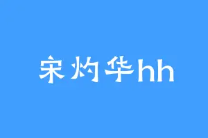 宋灼华hh