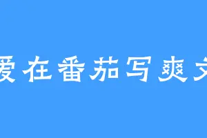 爱在番茄写爽文