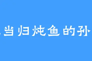 爱吃当归炖鱼的孙小安