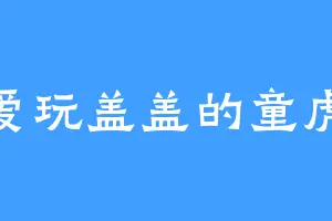 爱玩盖盖的童虎