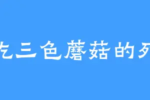 爱吃三色蘑菇的死龙