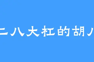 骑二八大杠的胡八一