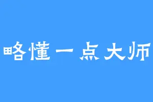 略懂一点大师