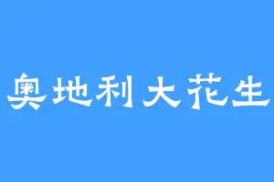 奥地利大花生