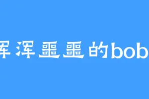浑浑噩噩的bobo