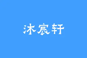 沐宸轩