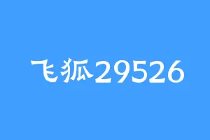 飞狐29526