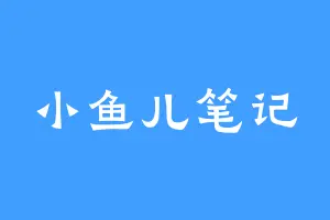 小鱼儿笔记