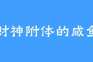 财神附体的咸鱼