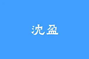沈盈