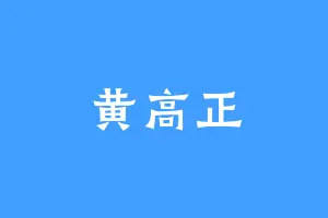 黄高正