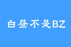 白昼不是BZ