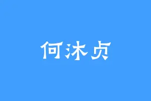 何沐贞