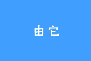 由它