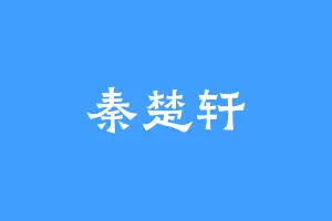 秦楚轩