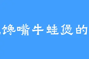 爱吃馋嘴牛蛙煲的瑜君