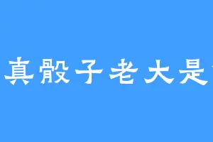 是真骰子老大是假