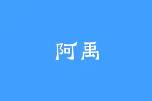阿禹